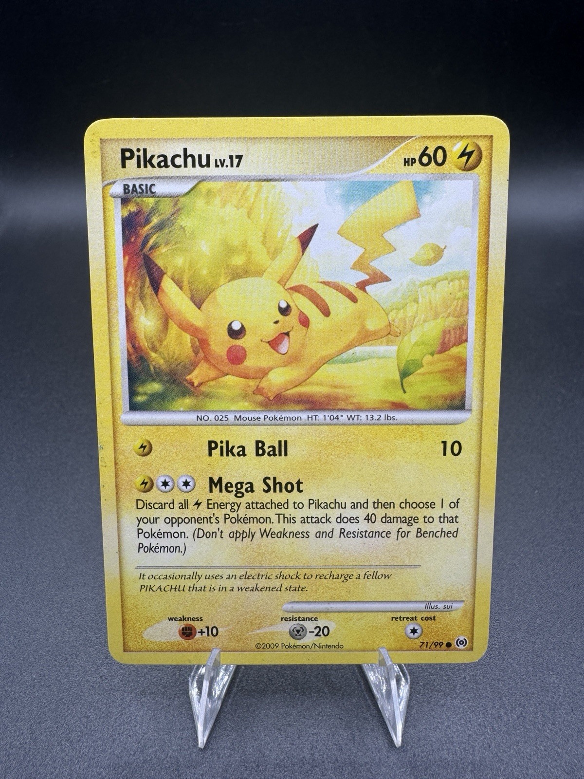 Pokemon Card - Pikachu Arceus 71/99 Common MP
