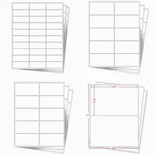 Premium Mailing Shipping Labels 8.5x5.5 Half Sheet Self Adhesive Rounded Corner