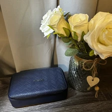 Missoni Delta First Class Leather Amenity  Zip Kit Pouch Cosmetic Bag Unopened