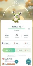 Pok mon  Trade  Go Shiny Spinda 5  