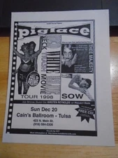 RARE Pigface Genesis P-Orridge Sow '98 CONCERT FLYER Cain's psychic tv Neubauten