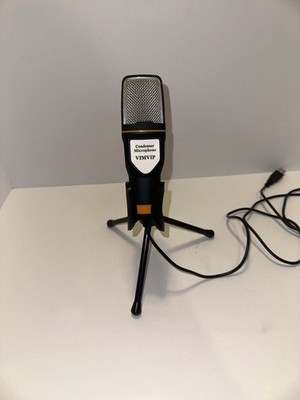 VIMVIP USB Condenser Microphone Black with Adjustable Stand