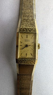 Seiko 2E20-5029 Gold Plated Vintage Cocktail Watch. New Battery