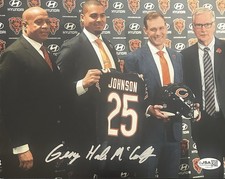 George Halas McCaskey (Chicago Bears) Signed 8x10 Photo JSA COA CM01483