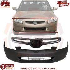 Front Bumper Cover Grille Assembly Insert Plastic For 2003-05 Honda Accord