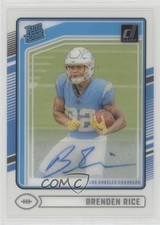 2024 Panini Clearly Donruss Rated Rookie Auto Brenden Rice #99 Auto 1oa8