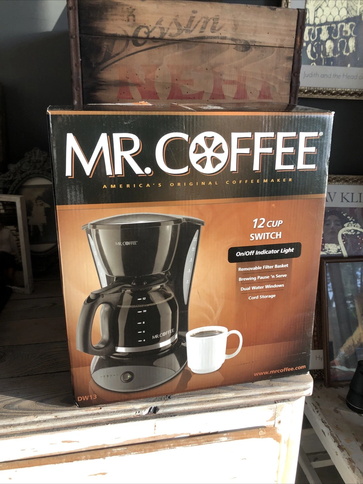 New Mr. Coffee Simple Brew Switch 12 Cup Coffee Maker DW 13 Machine Brewer New