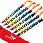 6x Titanium Tent Pegs 160mm Ultralight Camping Hiking Backpacking Tent Stakes
