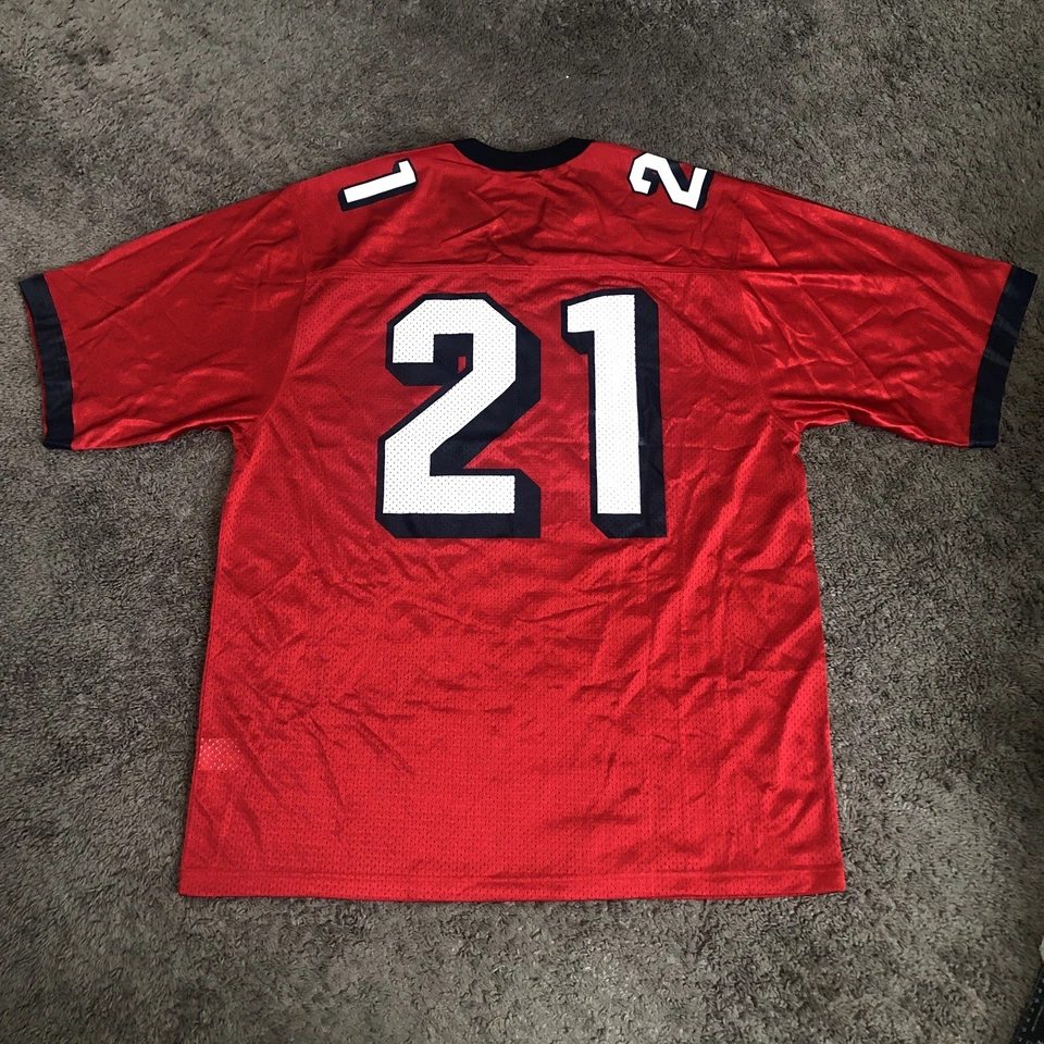 复古耐克 Fresno State Bulldogs 足球球衣 #21 男式 2XL 红色 Y2K — 第 2/4 张图片
