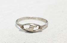 925 Silver Band Ring Geometric Shape J14-3414