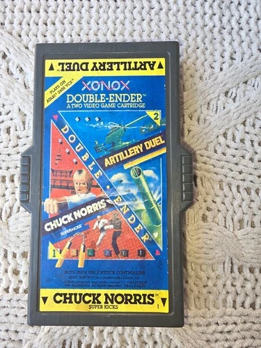 VintagChuck Norris Artillery Duel (Atari 2600) Xonox Double-Ender Cartridge 1983