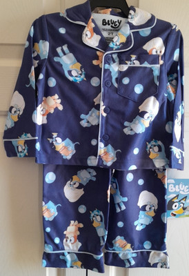 Bluey Boys Pajama Set Size 2T NWT Cartoon Sleepwear 2 Piece