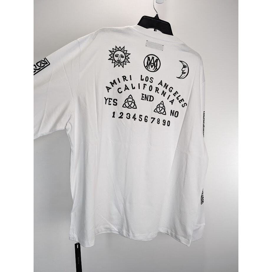 Amiri Ouija Board Long Sleeve T-Shirt in White BNWT XXXL | eBay