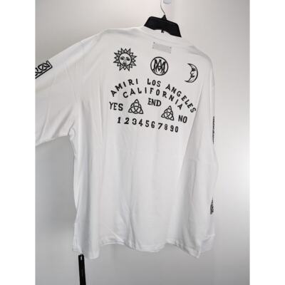 Amiri Ouija Board Long Sleeve T-Shirt in White BNWT XXXL | eBay
