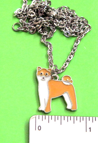 AKITA dog - necklace, charm GIFT BOXED