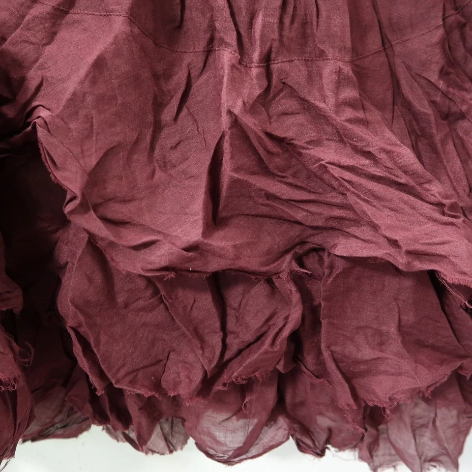 PRIVATSACHEN Rock STILWALD 46-48-50 (3) Ramie +fransige Volants 'hildegard' - Bild 3 von 3