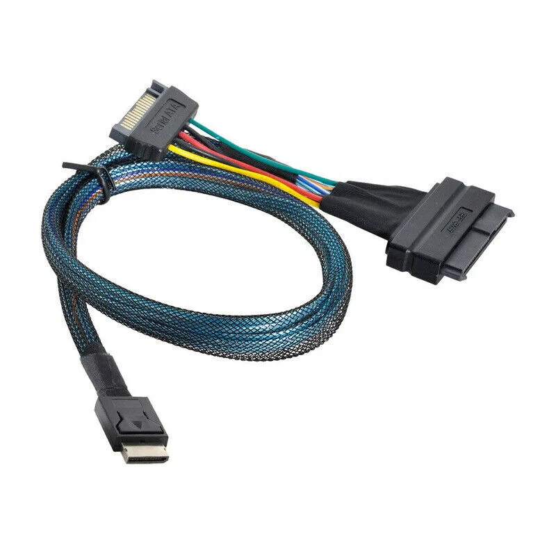 Wonderwires OCuLink SFF-8611 4i to U.2 U.3 SFF-8639 NVME PCIe PCI-Express SSD - Image 3 of 4