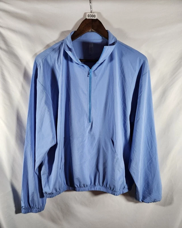 beyond-yoga lightweight 3/4 zip athletic pullover used hoodie