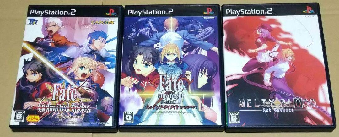 Lot 3 Fate Stay Night Realta Nua , Unlimited Codes & Melty Blood