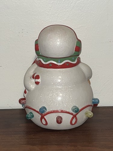 NWT VTG 2010 HALLMARK XMAS SEASONS TREATINGS MUSICAL GUMDROP SNOWMAN 9” LIGHTS - Picture 3 of 4