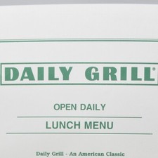 1999 Daily Grill Restaurant Menu Los Angeles Brentwood Irvine CA Washington DC 2