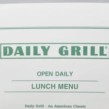 1999 Daily Grill Restaurant Menu Los Angeles Brentwood Irvine CA Washington DC 2