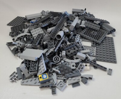 Bag of Mixed Gray Bricks Accessories Building Toys Legos Mega