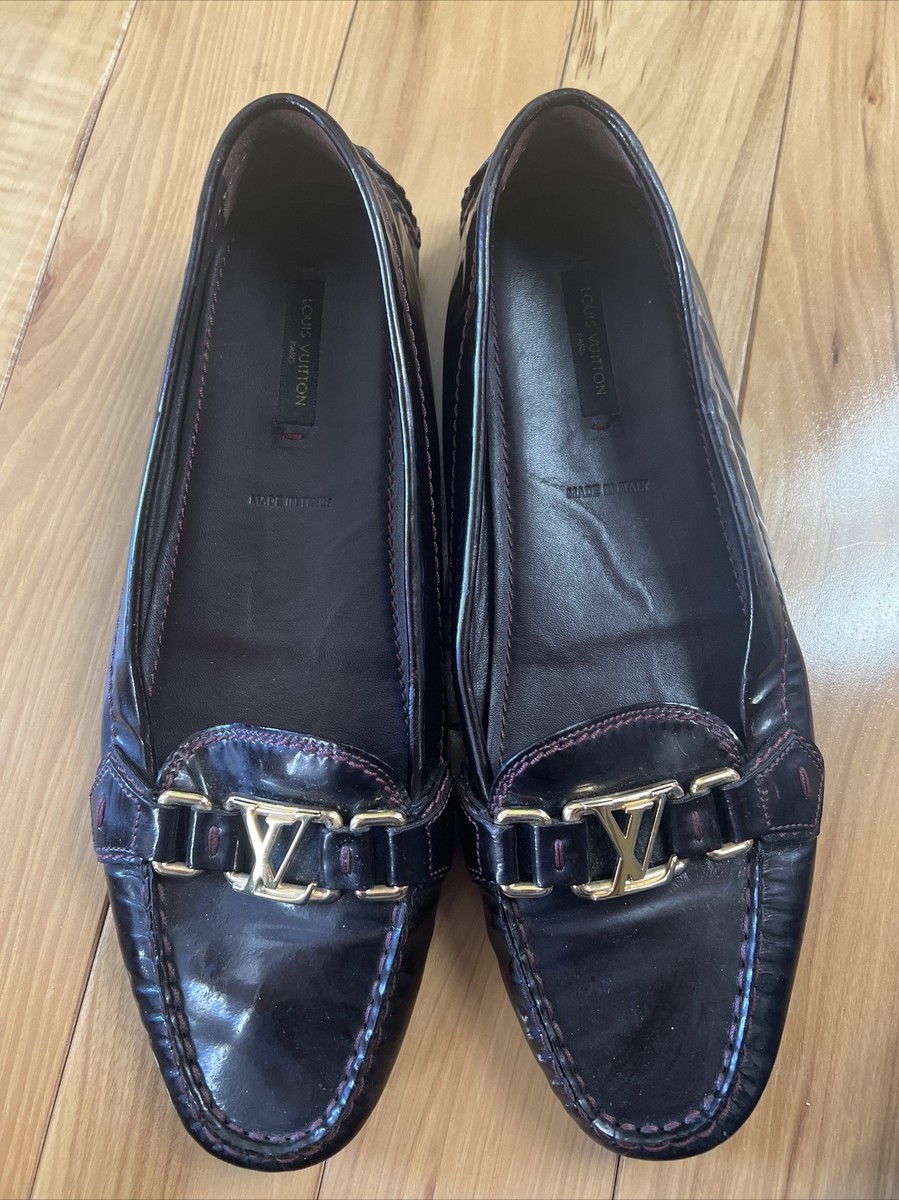 【Louis Vuitton】 ローファー UK6 25 LOUIS VUITTON Women's Loafer Shoes Flat Oxford Patent