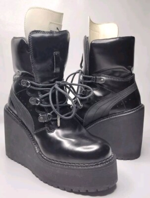 プーマ FENTY by Rihannaコラボ ブーツ ブラック 23cm Puma SB Wedge X Fenty By Rihanna Women's Boots Puma Black 363039
