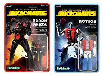 2025 Micronauts ReAction Figures Super7 - Baron Karza and Biotron