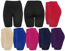 Womens Slip Shorts Seamless Layering Biker Bermuda Shorts Under Dress Pant Short