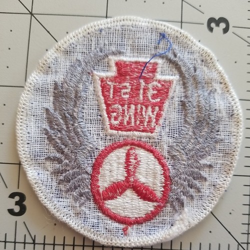 31st Wing Patch PA CAP 1960's💥Pennsylvania Embroidered Cut Edge PA3 - Picture 5 of 5
