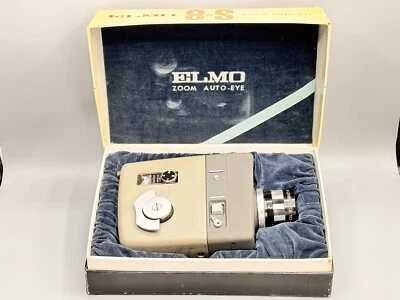 ELMO 8-S ZOOM AUTO-EYE 1,8/10-30mm 8mm Filmkamera in Box #5 - Bild 1 von 4
