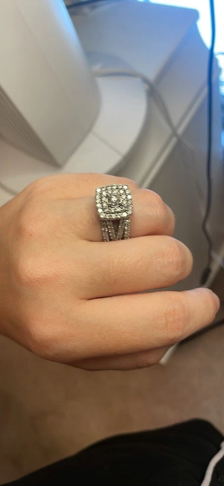 3ct Diamond Engagement Ring Set Lab Created - Image 4 of 4