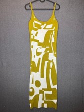 Unbranded Women's Dress One Size Yellow Stretch Knit Casual Dance Style 