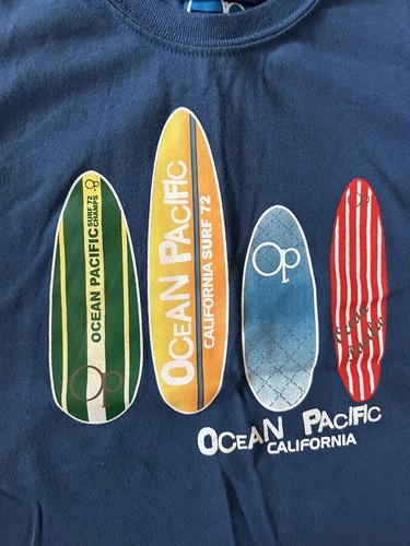 Boys Vest Top - Ocean Pacific -Blue with Surf Print - 5-6Years - Picture 2 of 3