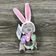 VTG Disney Store Winnie The Pooh EASTER BUNNY GOPHER Mini Bean Bag 7" Plush Toy
