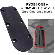 Miter Saw Zero-Clearance Insert Plate for Ryobi One+ R18MS184 184mm P553
