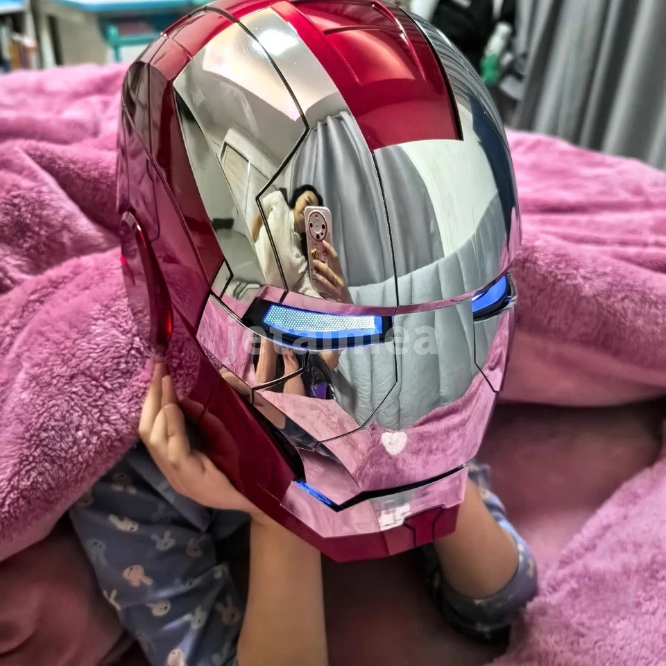 US AUTOKING Iron Man MK5 1:1 Helmet Wearable Voice-controlled Mask Cosplay Prop - Image 2 of 4