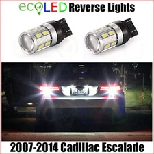 2 T20 WHITE LED Reverse Backup Light Bulbs fits 2007-2014 Cadillac Escalade 7440