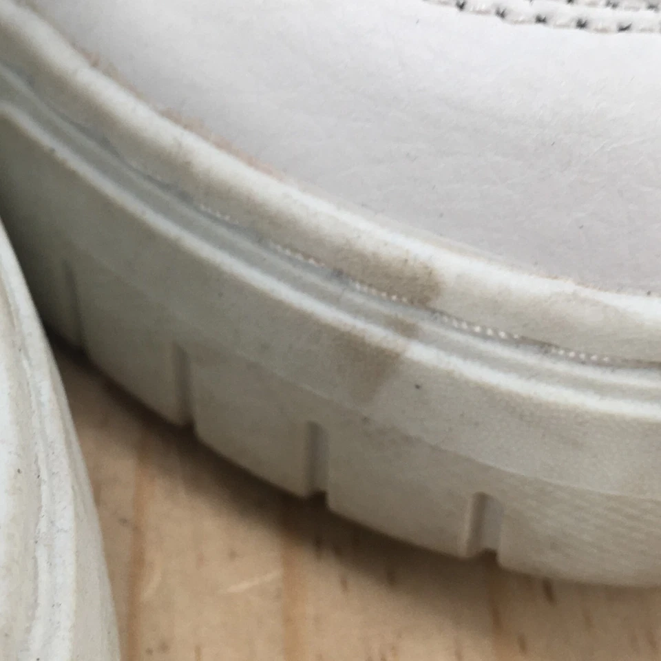 Zapatos Avia para mujer 10 canchas gruesas plataforma zapatillas informales de cuero blanco con cordones Foto 3 de 4