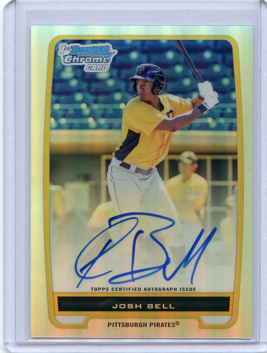 2012 Bowman Chrome Refractor Josh Bell Auto RC Rookie Card 261/500 Autograph