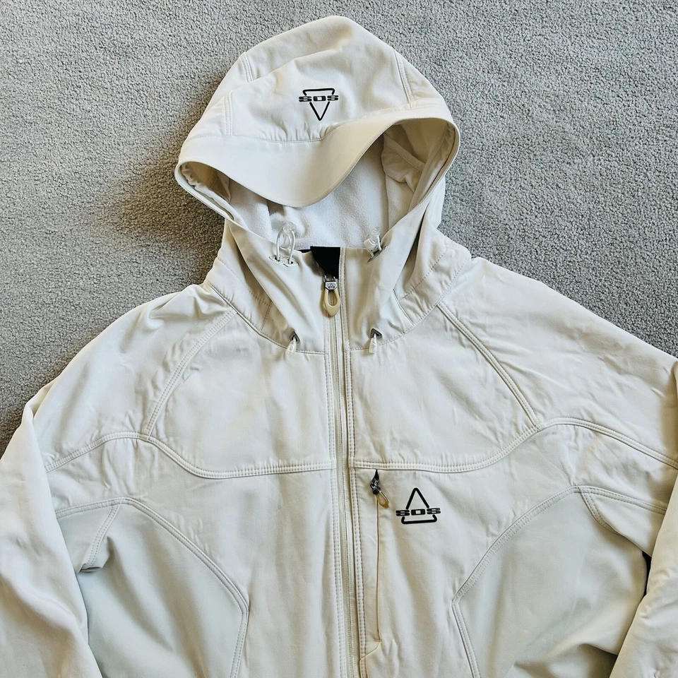 Mujer SOS Ropa Deportiva de Suecia Talla 40 UK 12 Blanco Activo Esquí Nieve Chaqueta Abrigo Foto 2 de 4