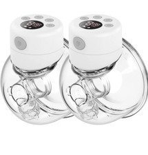 Luxlady Double Wearable Breast Pump, Electric Hands-Free 24mm