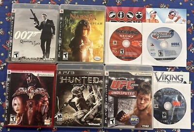 PlayStation 3 System Game Bundle of 8 Games Sony PS3 Combo Lot 007 Quantum MORE