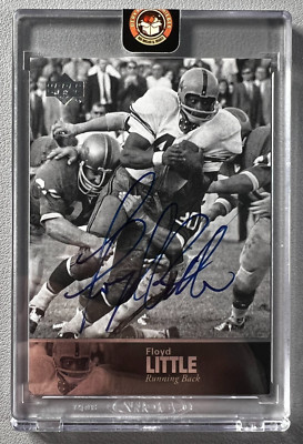 Floyd Little 2011 Upper Deck College Football Legends Auto #34 Syracuse