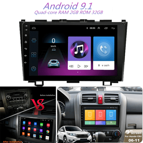 9'' Car Radio Stereo Android 9.1 GPS Navi Player 2+32GB WiFi For Honda CRV 06-11 - Bild 3 von 12