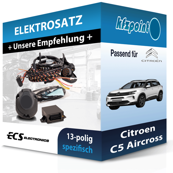 ECS E-Satz 13Polig Fahrzeugspezifisch Passend für Citroen C5 Aircross NEU-image