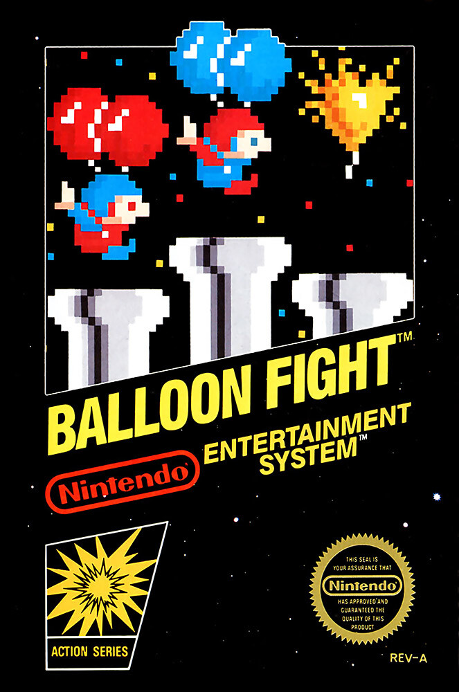 Balloon Fight Original Nintendo NES BOX ART Premium POSTER MADE IN USA - NES006