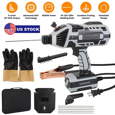 Portable Electric Welding Machine 110V Portable Welder Handheld IGBT Inverter